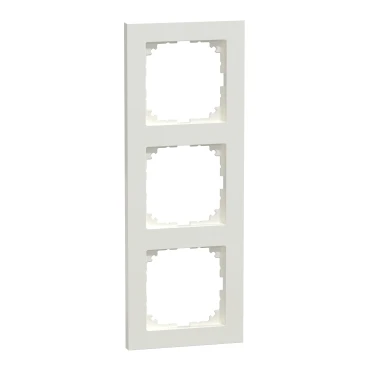 Merten System-M Afdekraam PW 3-voudig Horizontaal en verticaal RAL 9010 IP20 MEG4030-3619