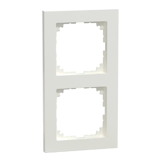 Merten System-M Afdekraam PW 2-voudig Horizontaal en verticaal RAL 9010 IP20 MEG4020-3619