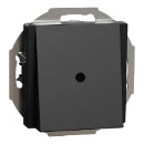 Merten Kabeluitgang gerecycled Systeem M Leidinguitvoer Basiselement met centrale afdekplaat Zonder label zwart MEG4071-0403