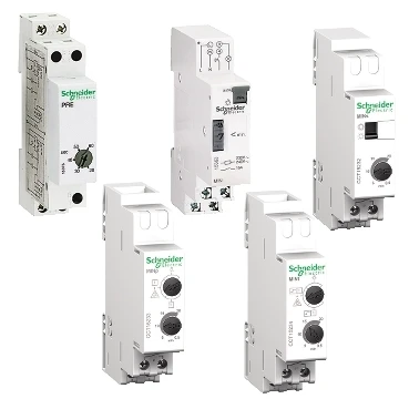 Merten Acti9 minp trappenhuisautomaat din-rail 230V 16AC 3- en 4-draads schakeling 50Hz CCT15233