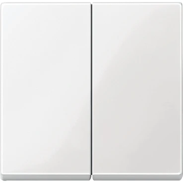 Merten Systeem M bedieningselement serie aan / uit tweedelige wip wit RAL 9010 MTN432519