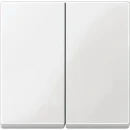Merten Systeem M bedieningselement serie aan / uit tweedelige wip wit RAL 9010 MTN432519