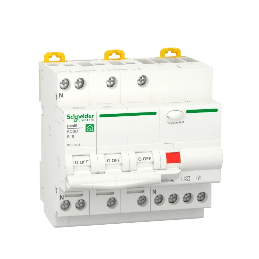 Schneider Electric RESI 9 aardlekautomaat 3P+N 16A 0.3A B16 R9D64716