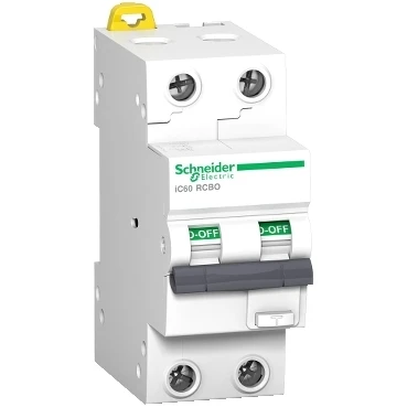 Schneider Electric Acti9 Aardlekautomaat 2P 16A 0.03A 15kA C16 A9D17216