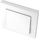 Merten Systeem M bedieningselement wissel aan / uit enkele wip wit RAL 9010 MTN432119