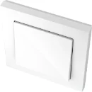 Merten Systeem M bedieningselement wissel aan / uit enkele wip wit RAL 9010 MTN432119