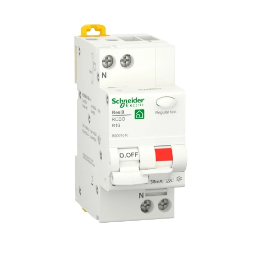 Schneider Electric RESI 9 aardlekautomaat 1P+N 16A 0.03A B16 R9D01616