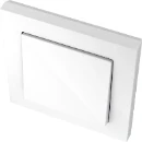 Merten Systeem M bedieningselement wissel aan / uit enkele wip wit RAL 9010 MTN432119