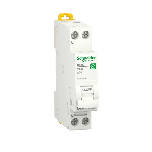 Schneider Electric RESI 9 Installatieautomaat (nul) B20 B karakteristiek 20A 1P+N 1TE R9P09620