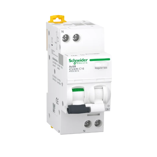Schneider Electric Acti9 aardlekautomaat 1P+N 16A 0.03A KA C16 A9DC3616