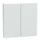 Merten Systeem M bedieningselement serieschakelaar aan / uit tweedelige wip wit RAL 9003 MTN3400-6035