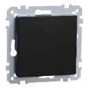 Merten Blindplaat gerecycled Systeem M Blindkap Basiselement met centrale afdekplaat Zonder label zwart MEG4075-0403