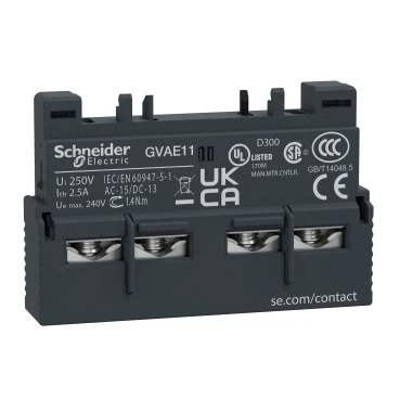 Schneider Electric Hulpcontact 1s+1o voorzijde