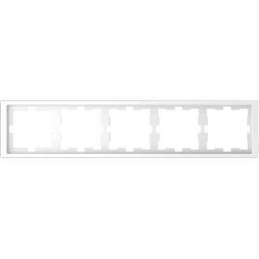 Merten D-life Afdekraam 5-voudig Horizontaal en verticaal Wit RAL 9003 IP20 MTN4050-6535