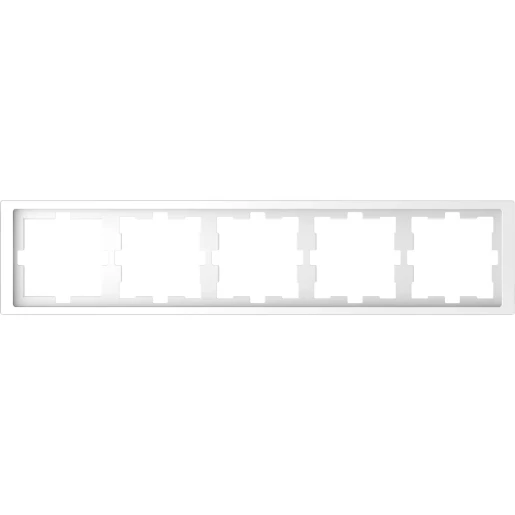 Merten D-life Afdekraam 5-voudig Horizontaal en verticaal Wit RAL 9003 IP20 MTN4050-6535