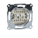 Merten Systeem M Installatieschakelaar basis Wissel-/wisselschakelaar inbouw 10AX IP20 MTN3126-0000