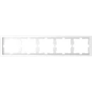 Merten D-life Afdekraam 5-voudig Horizontaal en verticaal Wit RAL 9003 IP20 MTN4050-6535