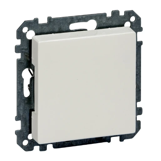 Merten Systeem M Inzetplaat Blindkap Basiselement met centrale afdekplaat Zonder label wit MTN391619