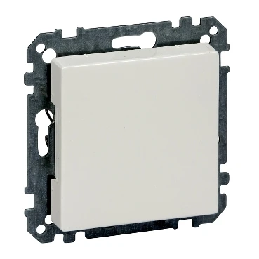 Merten Systeem M Inzetplaat Blindkap Basiselement met centrale afdekplaat Zonder label wit MTN391619