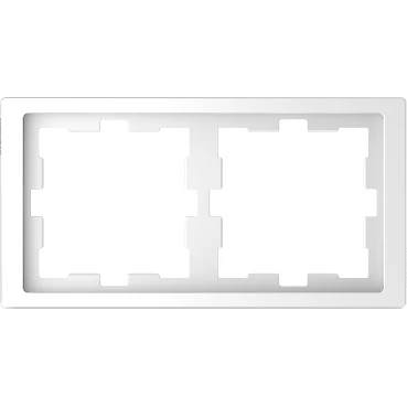 Merten D-life Afdekraam 2-voudig Horizontaal en verticaal Wit RAL 9003 IP20 MTN4020-6535