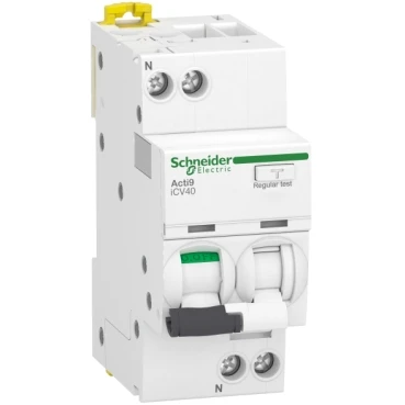Schneider Electric Acti9 Aardlekautomaat 1P+N 6A 0.03A KA C6 A9DC2606