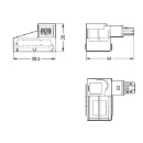 Wago AFTAKMODULE EIB 2-POL. ZWART