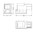 Wago VOEDINGS-AFTAKMODULE 2-POLIG