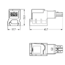 Wago Eib-aftakmudule 2-polig groen 1,5mm2
