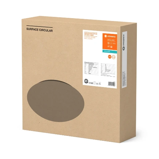 Ledvance Surface Circular LED wand- en plafondarmatuur 4000K 1920lm 400x400mm Ø400mm >80° - Steekklem wit 4058075618046