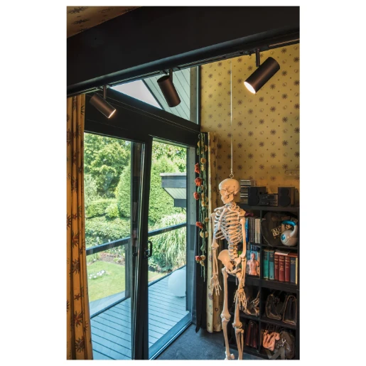 SLV Noblo railspot 1-fase symm 2700K 740lm 105x50mm faseafsnijding 21-40° - Mediumstralend zwart 1007638