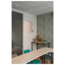 SLV New Tria Afdekking inbouwring vierkant 75 Aluminium 90x90x26mm Wit 1007349