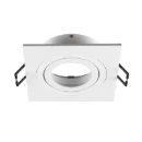 SLV New Tria Afdekking inbouwring vierkant 75 Aluminium 90x90x26mm Wit 1007349