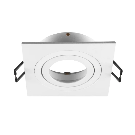 SLV New Tria Afdekking inbouwring vierkant 75 Aluminium 90x90x26mm Wit 1007349