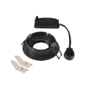 SLV New Tria GU10 inbouwspot rond zwenkbaar 93x93mm zwart 1007375