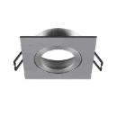 SLV New Tria Afdekking Inbouwring vierkant Aluminium 82x82x26mm Aluminium 1007330