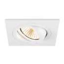 SLV New Tria Afdekking inbouwring vierkant 75 Aluminium 90x90x26mm Wit 1007349