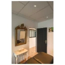 SLV New Tria Afdekking inbouwring vierkant 75 Aluminium 90x90x26mm Wit 1007349