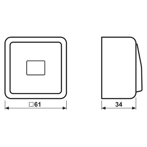 Jung AP 600 wipschakelaar Tweepolige schakelaar opbouw 10AX wit RAL 1013 IP20 602A