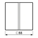 Jung AS range tastmodule knx enkele drukker wit RAL 1013 A401TSA