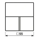 Jung AS range rcd-compact tastafdekking knx wit RAL 1013 A4093TSA