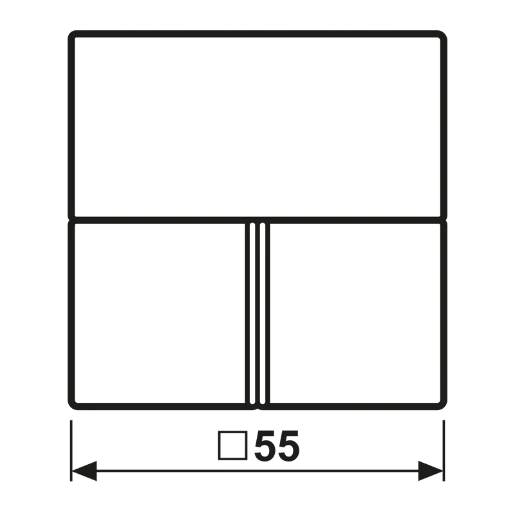 Jung AS range rcd-compact tastafdekking knx wit RAL 1013 A4093TSA