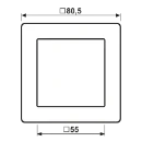 Jung AS range volle afdekplaat + schakelwip 1- 2- en 3-polig as500 enkele wip wit RAL 9016 AS590WW