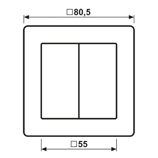 Jung AS range volle afdekplaat + schakelwippen en wissel as500 tweedelige wip wit RAL 1013 AS590-5