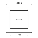 Jung AS range volle afdekplaat + schakelwip controleschakelaar as500 enkele wip wit RAL 9016 AS590KO5WW