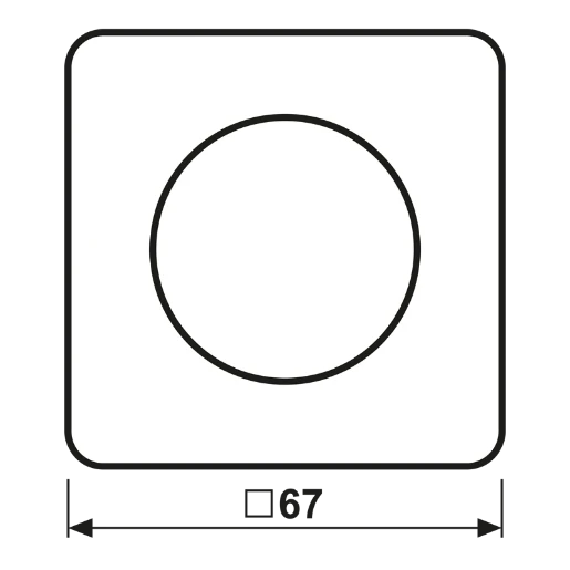Jung CD range afdekking bedieningselement draaiknop zwart RAL 9005 CD1740SW