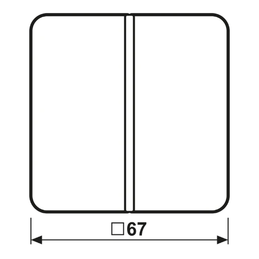 Jung CD range tastermodule afdekking op/neer knx enkele drukker wit RAL 1013 CD401TSAP