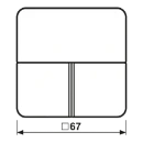 Jung CD range tastafdekking cd knx wit RAL 1013 CD4093TSA
