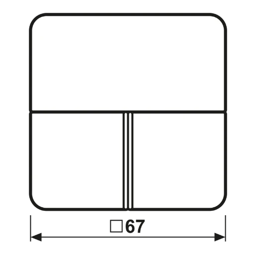 Jung CD range tastafdekking cd knx wit RAL 1013 CD4093TSA