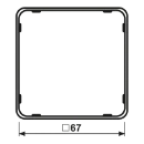 Jung CD range Applicatie-raam edelstaal Kunststof RVS CDP81ES