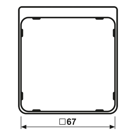 Jung CD range Applicatie segment Kunststof goud CDP82GGO